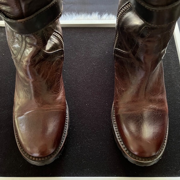 Freebird by Steven Quebec Leather Equestrian Riding Boot.  OTK Brown Siz… - Picture 6 of 12